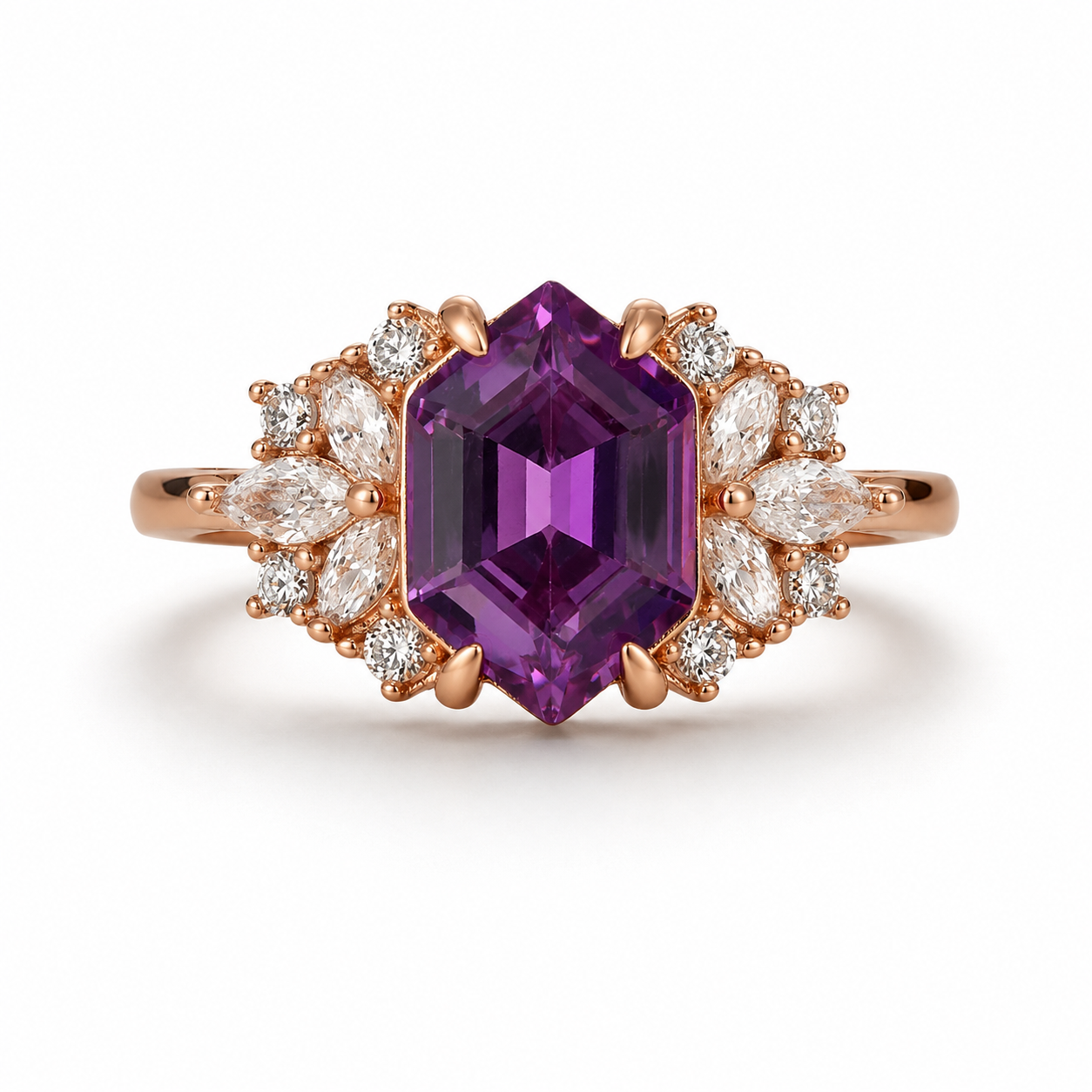 Lyre Alexandrite Ring