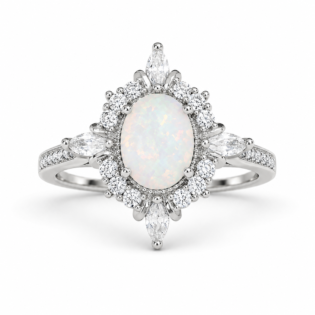 Mia London Blue Topaz Ring Sterling Silver