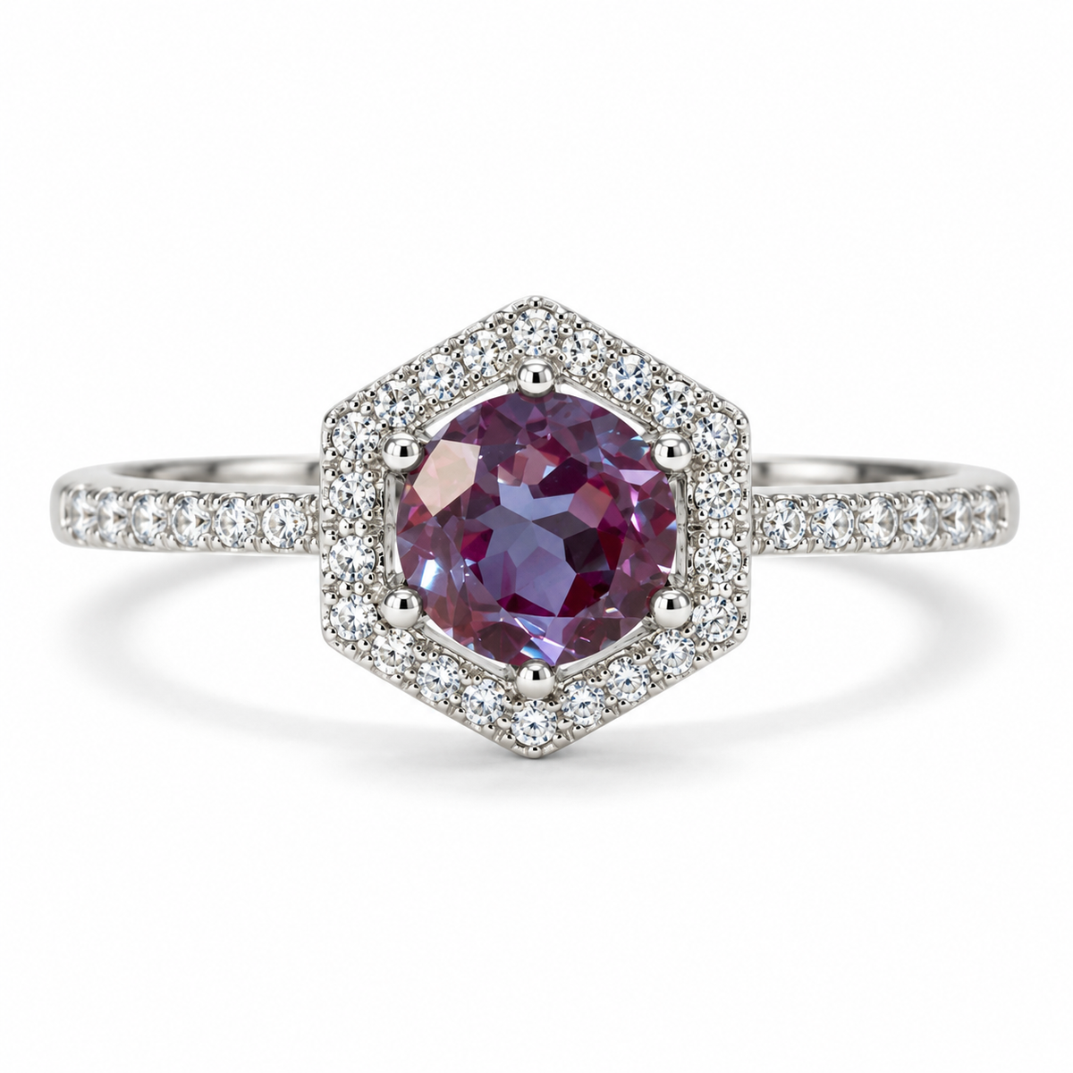 Eva Alexandrite Ring Sterling Silver