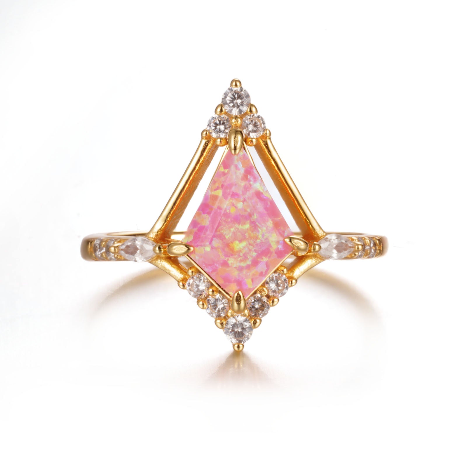 Dania Orchard Pink Opal Ring