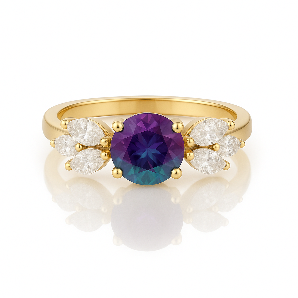 Ada Alexandrite Ring Gold