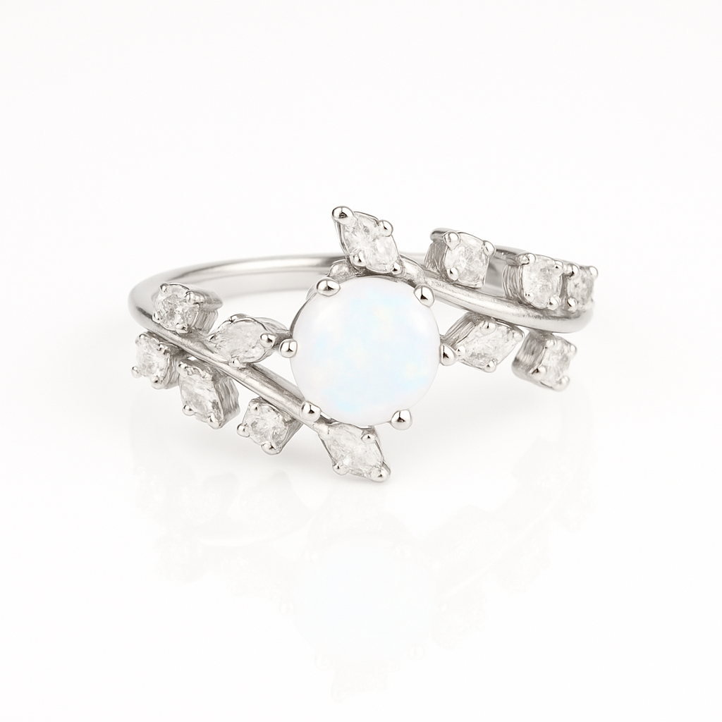 Via Opal Ring Sterling Silver