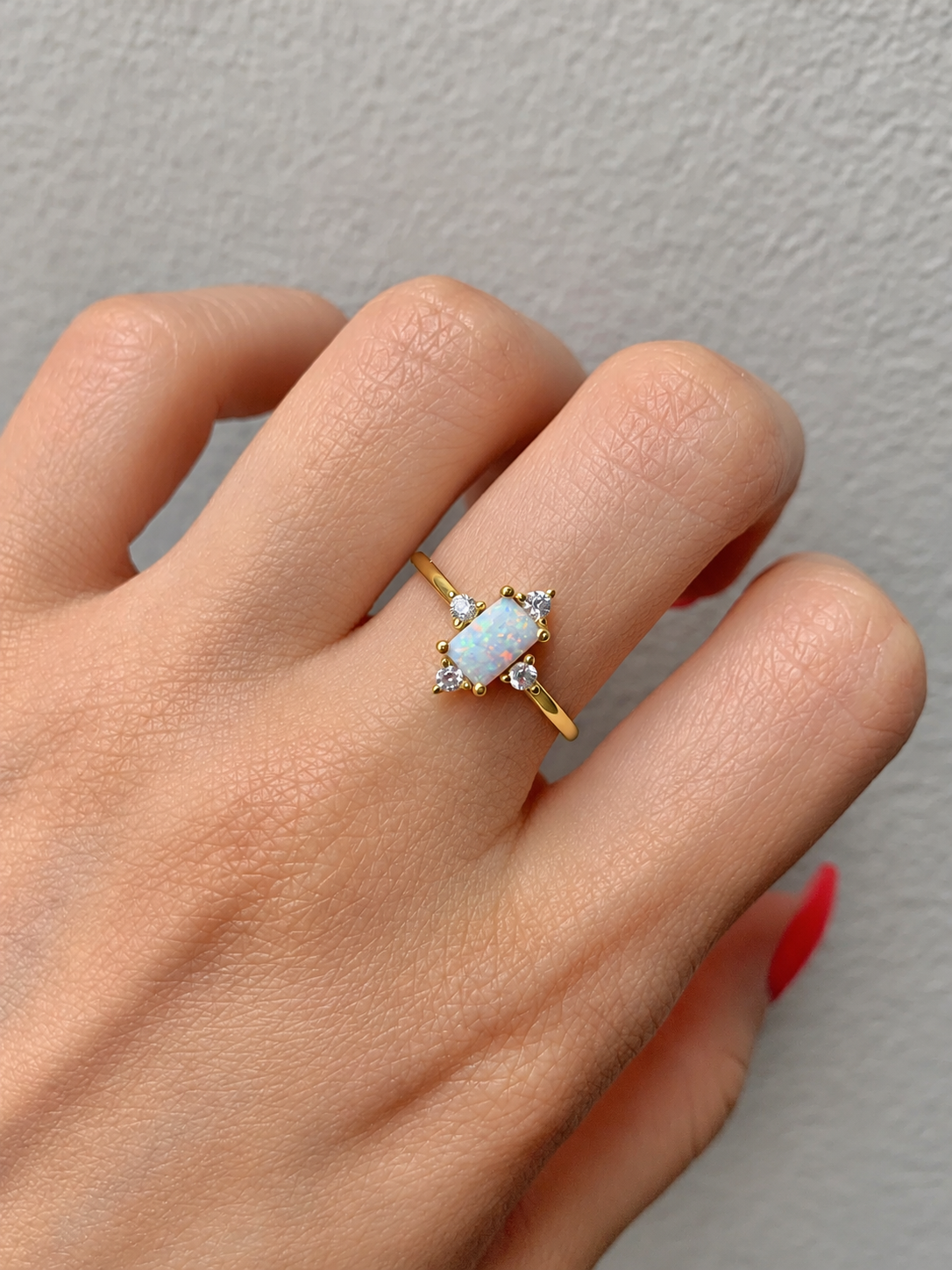 Sia Emerald Ring Rose Gold
