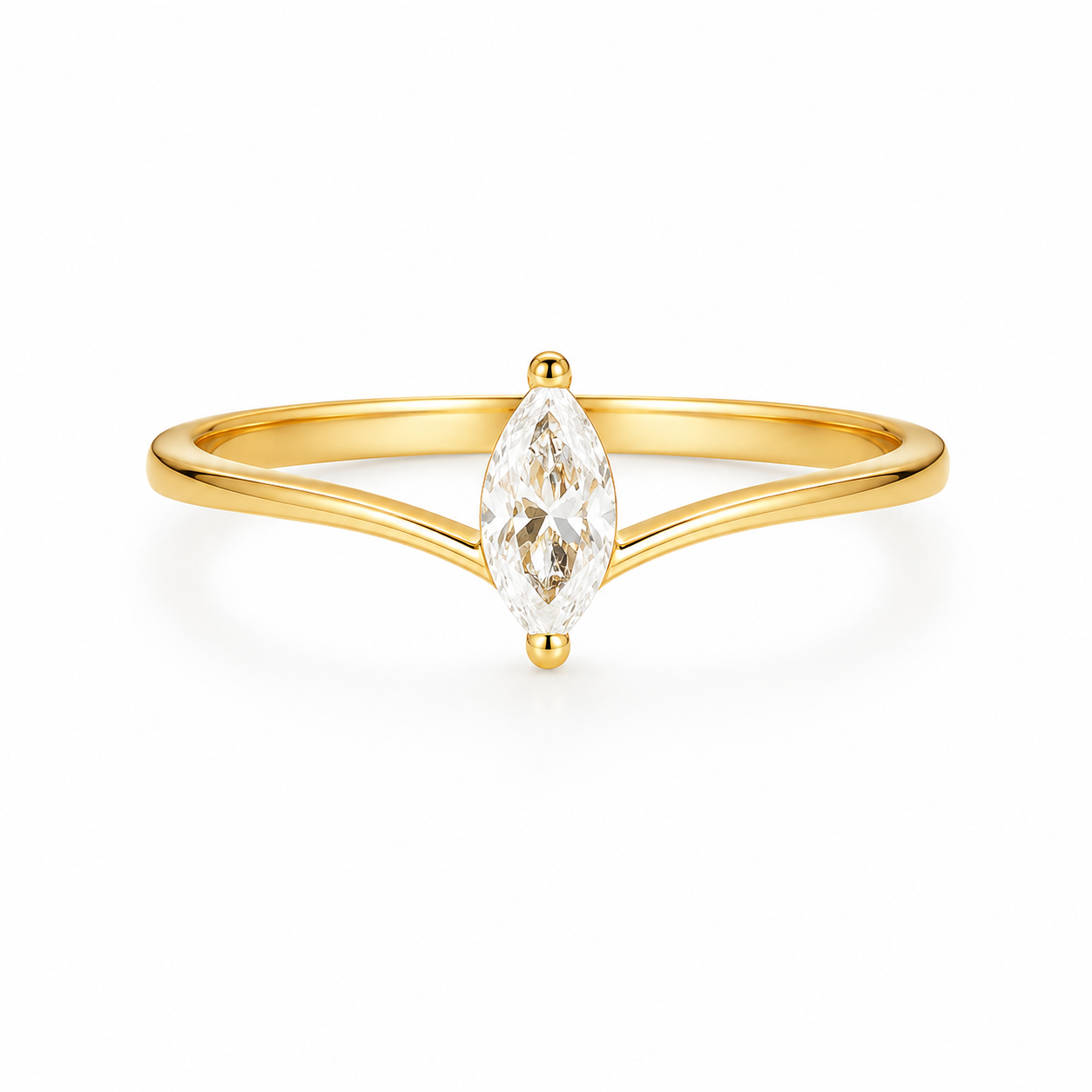 Cia Moissanite Ring Rose Gold
