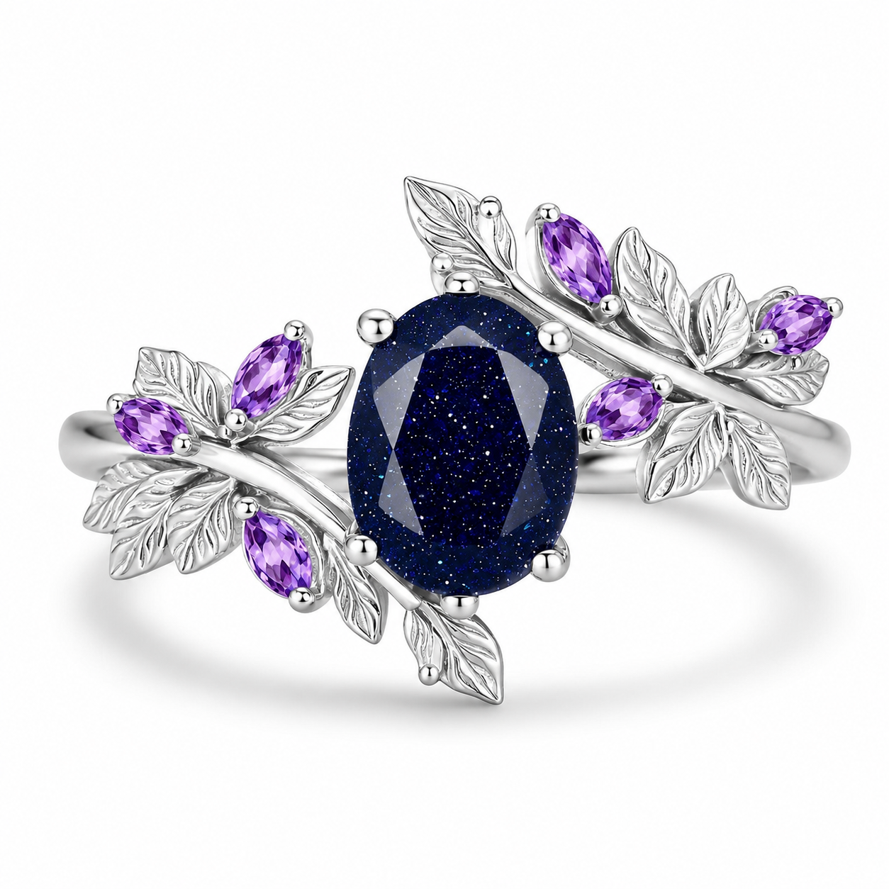 Francesca Starry Night & Amethyst Engagement Ring