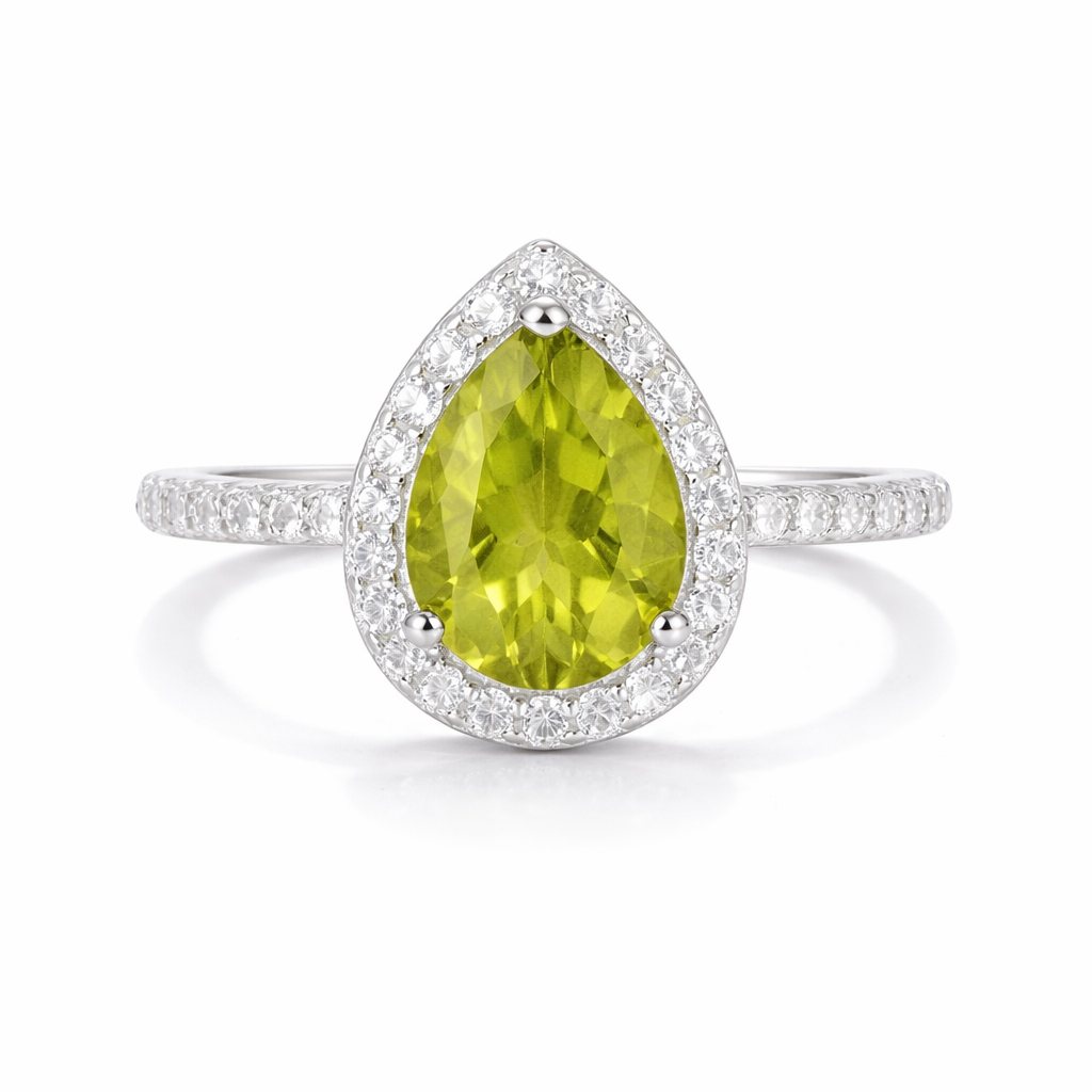 Nia Peridot Ring Sterling Silver