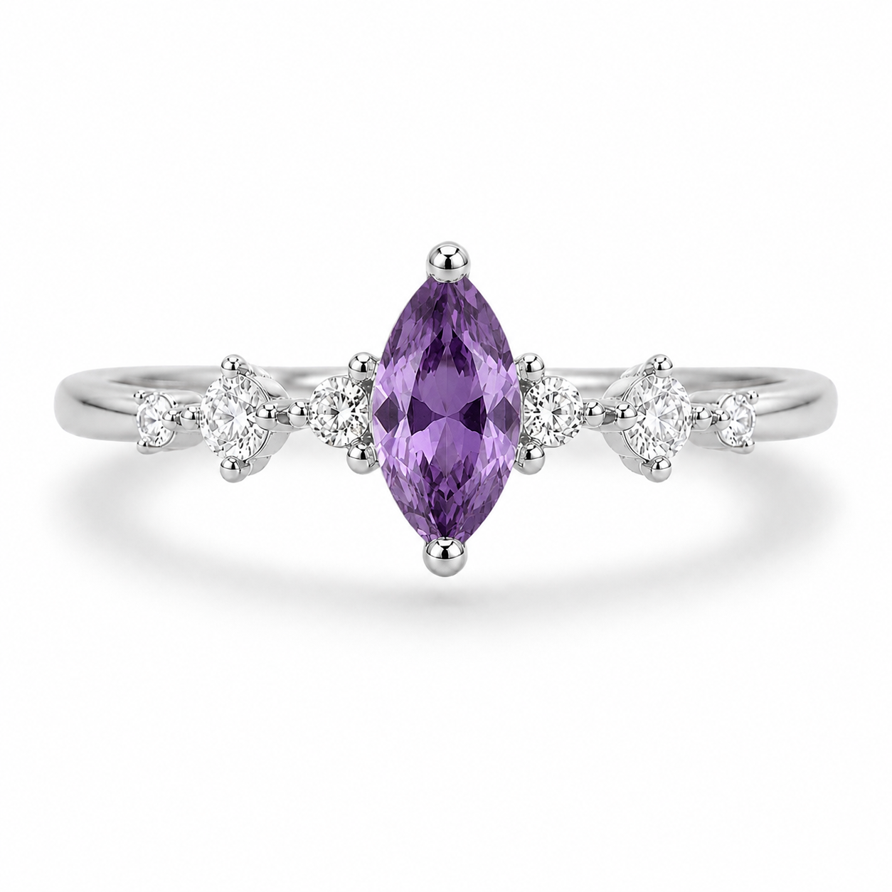 Ava Alexandrite Ring Sterling Silver
