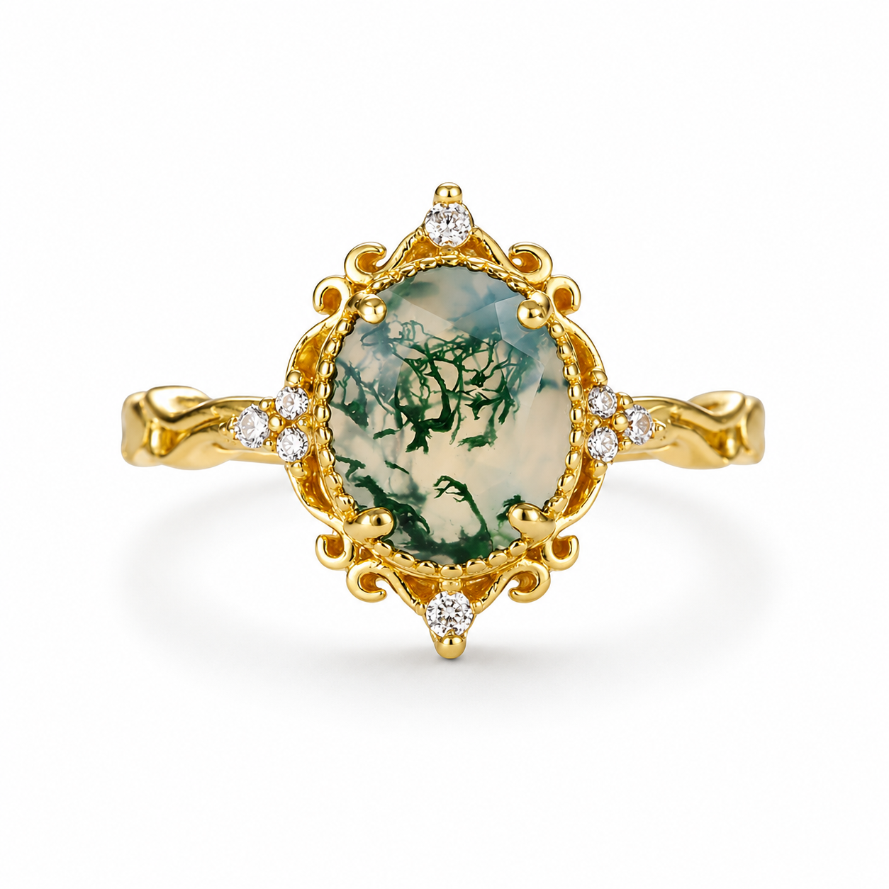 Keri Moss Agate Ring