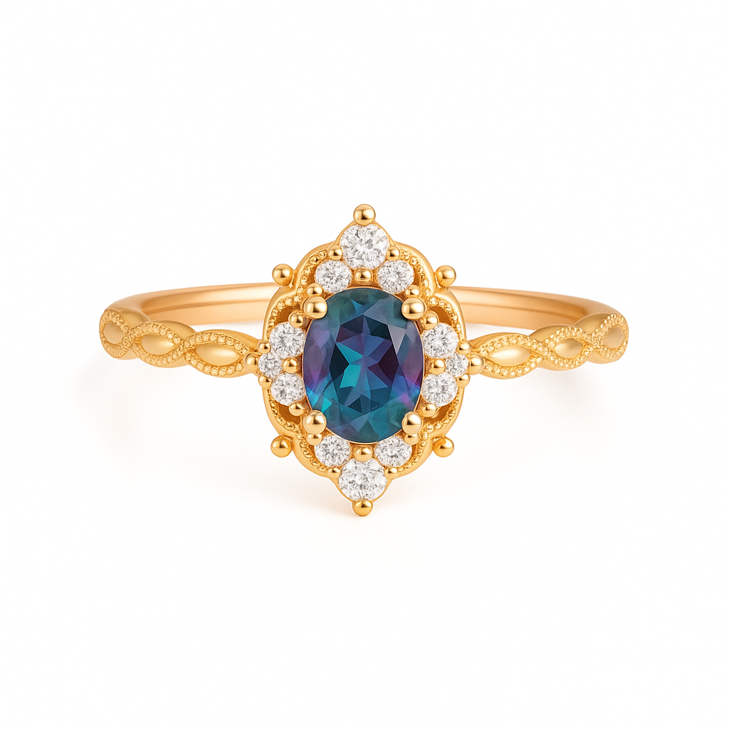 Fia Alexandrite Ring Gold