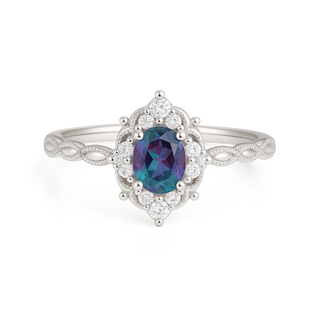 Fia Alexandrite Ring Sterling Silver