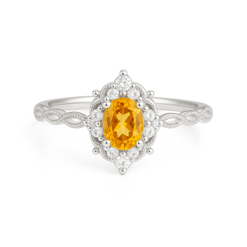 Fia Citrine Ring