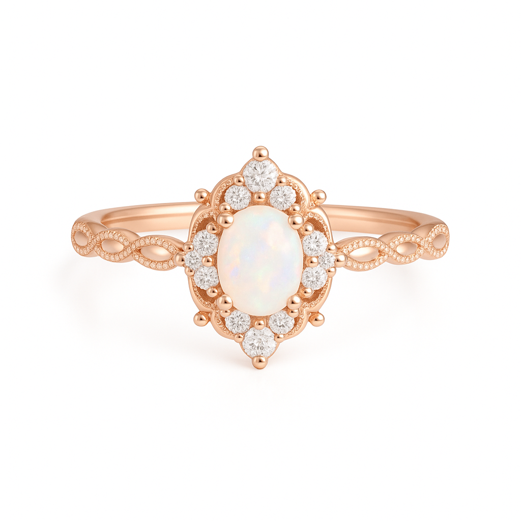 Fia Opal Ring Gold