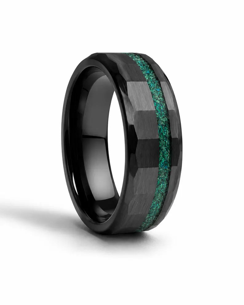 Murphy Men's Emerald Opal Coast Band