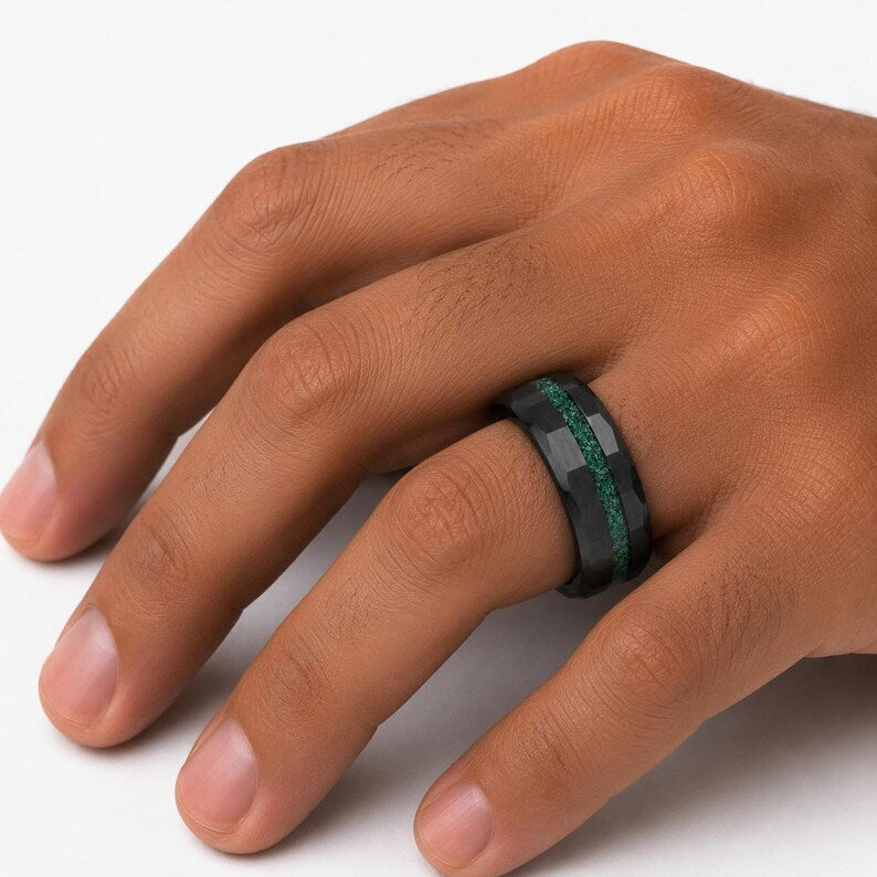 Murphy Men's Emerald Opal Coast Band