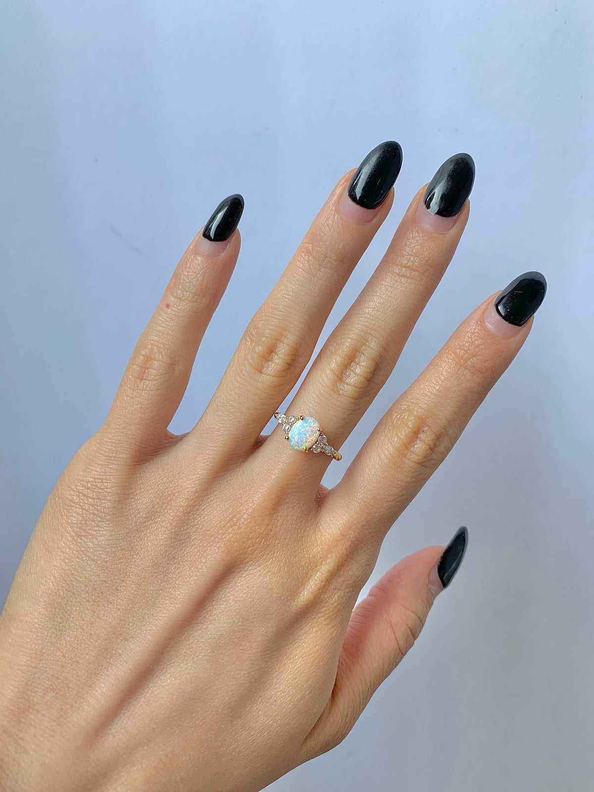 Fig Opal Ring Gold