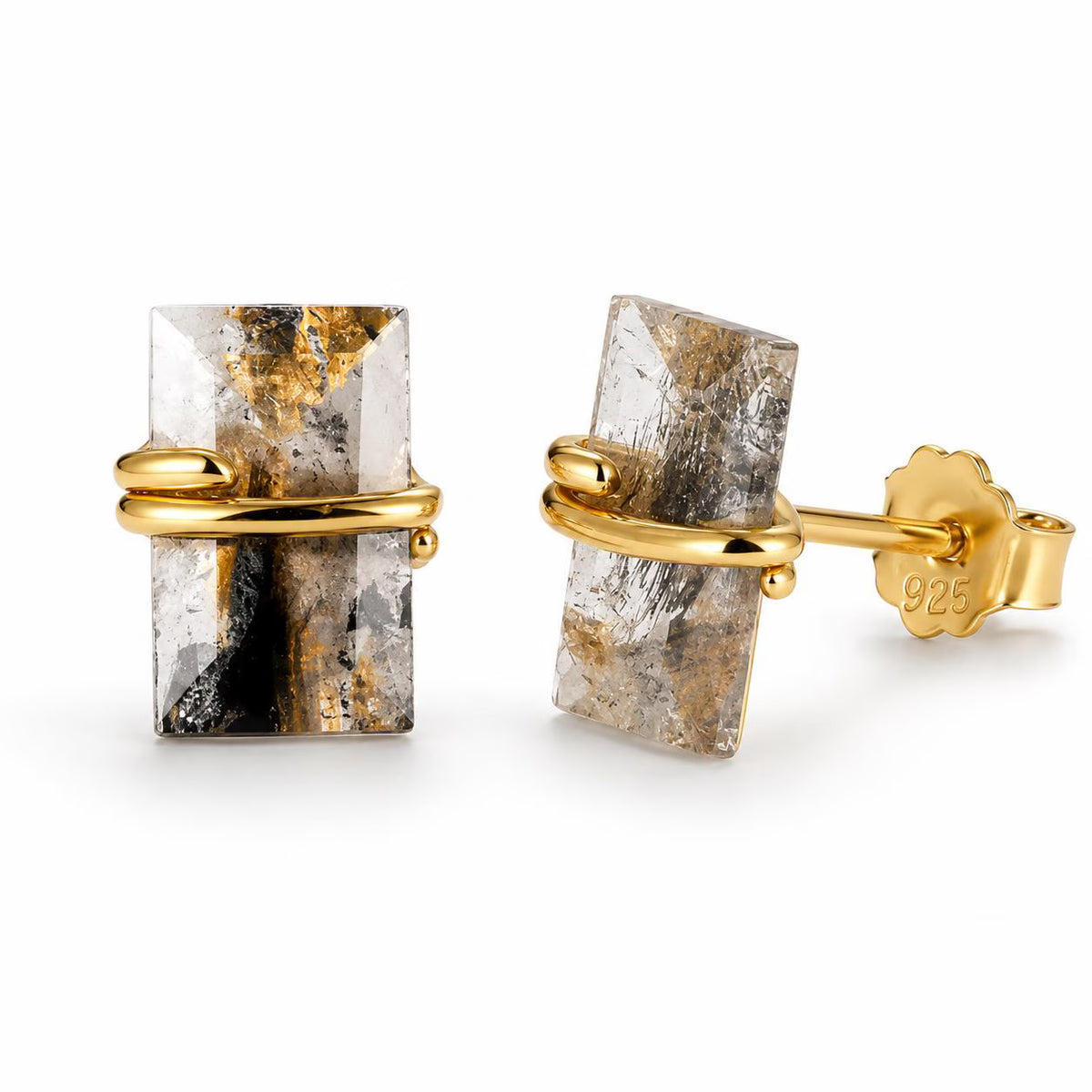 Gabi Salt and Pepper Diamond Earrings