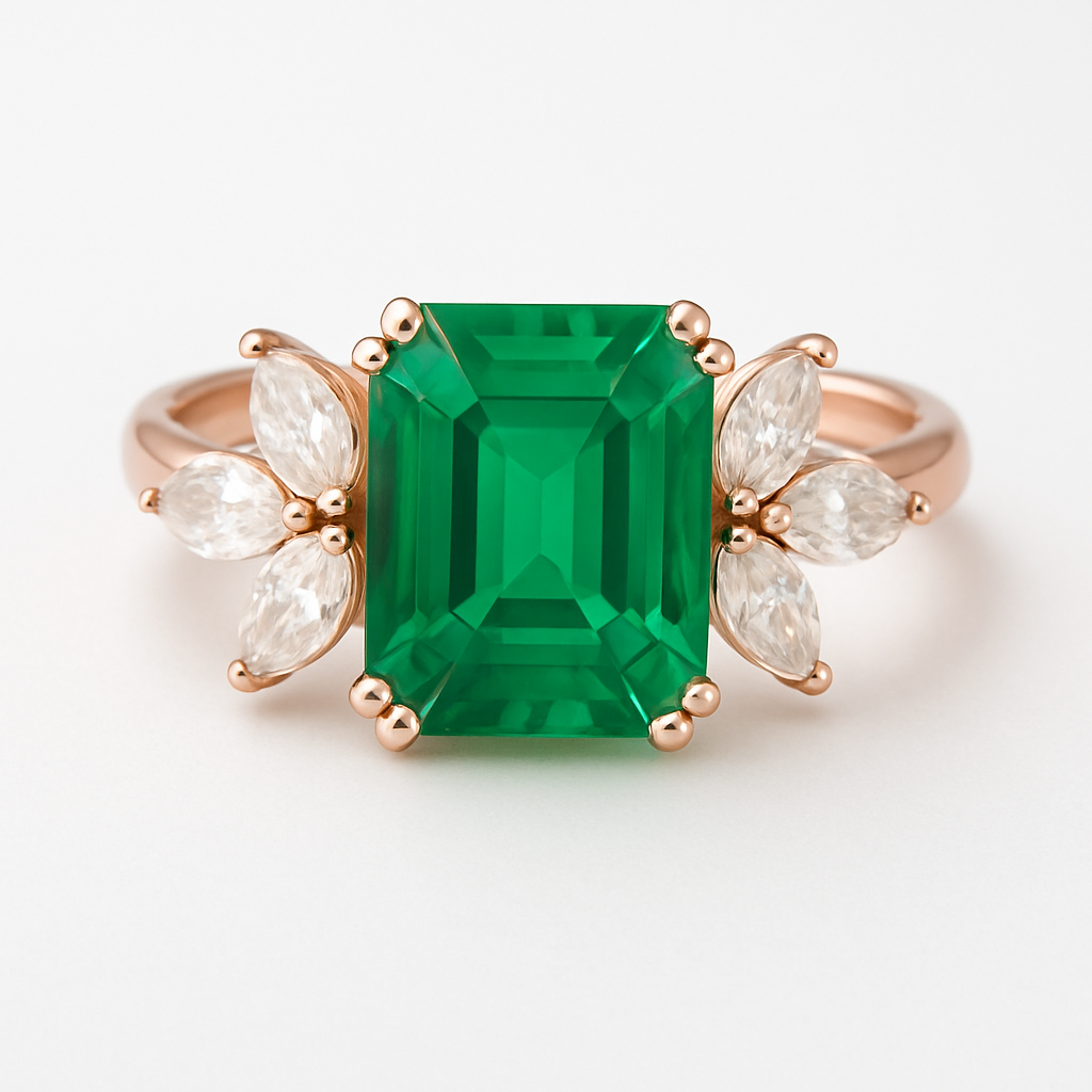 Ivy Opal Ring Rose Gold