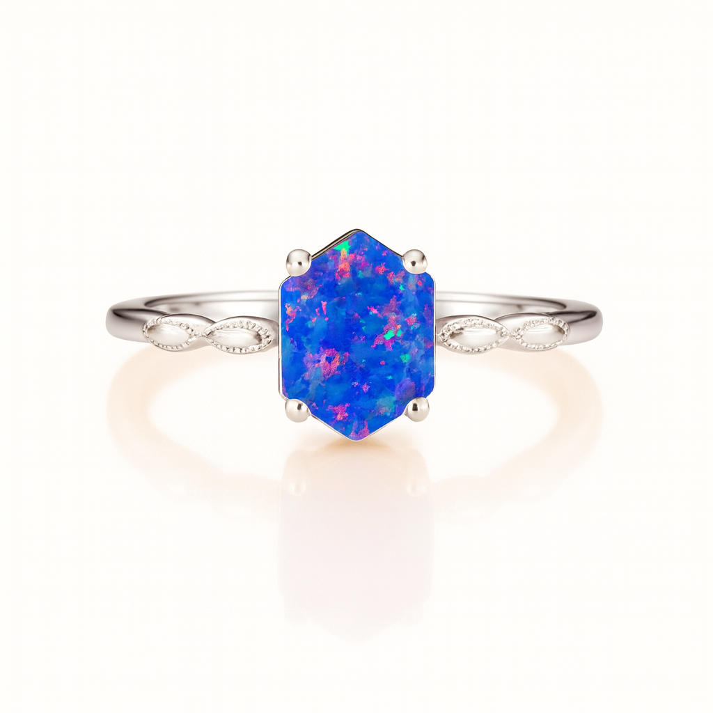 Iza Black Rutilated Quartz Ring