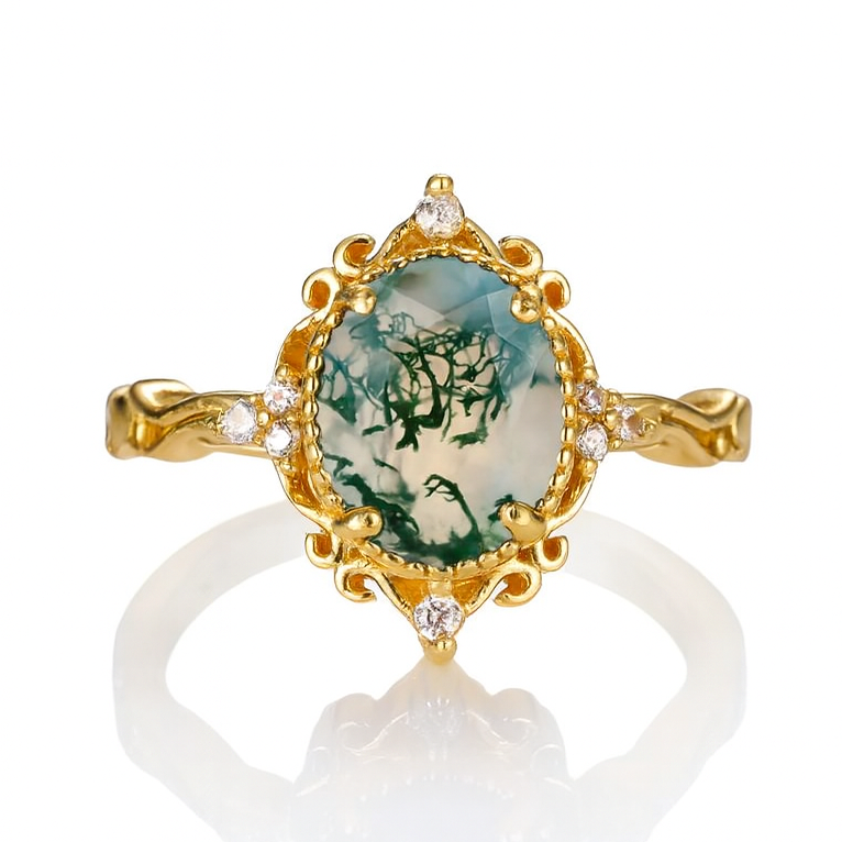 Keri Moss Agate Ring