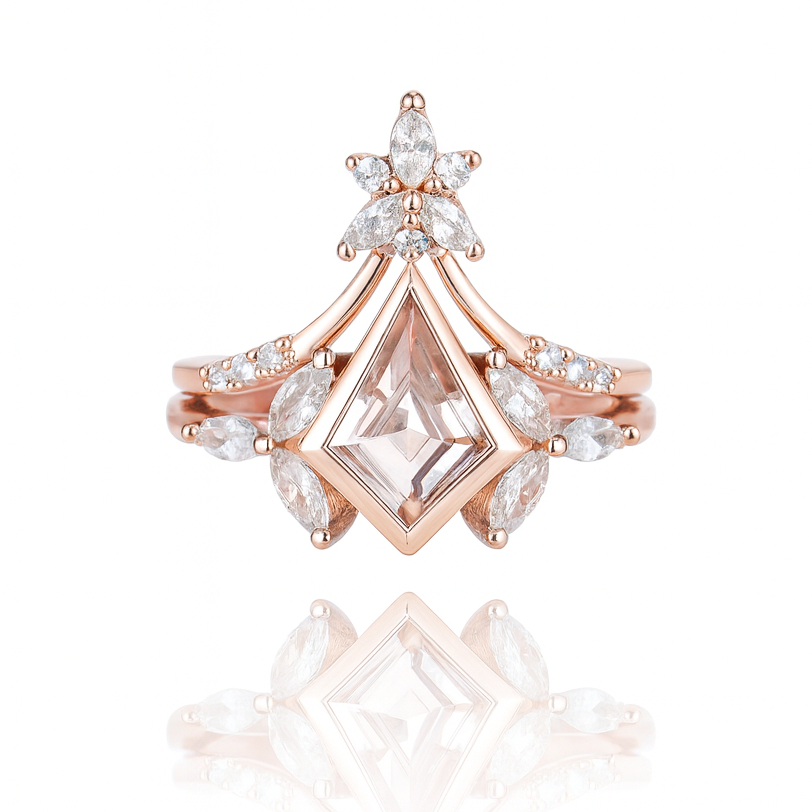 Nora Morganite Ring Set