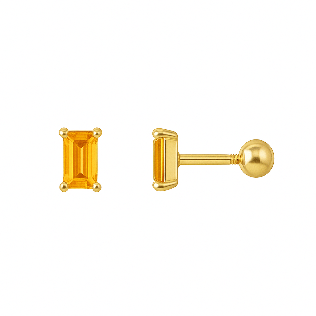 Pia 14k Gold Citrine Earrings