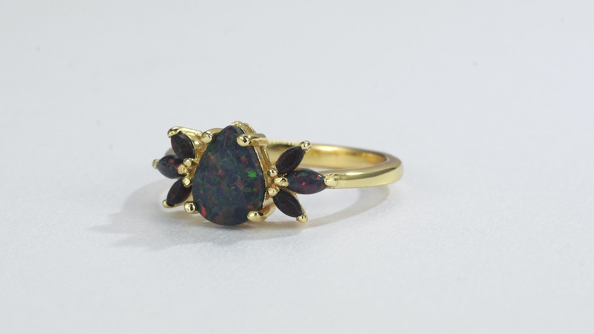 Ivy Black Opal Ring