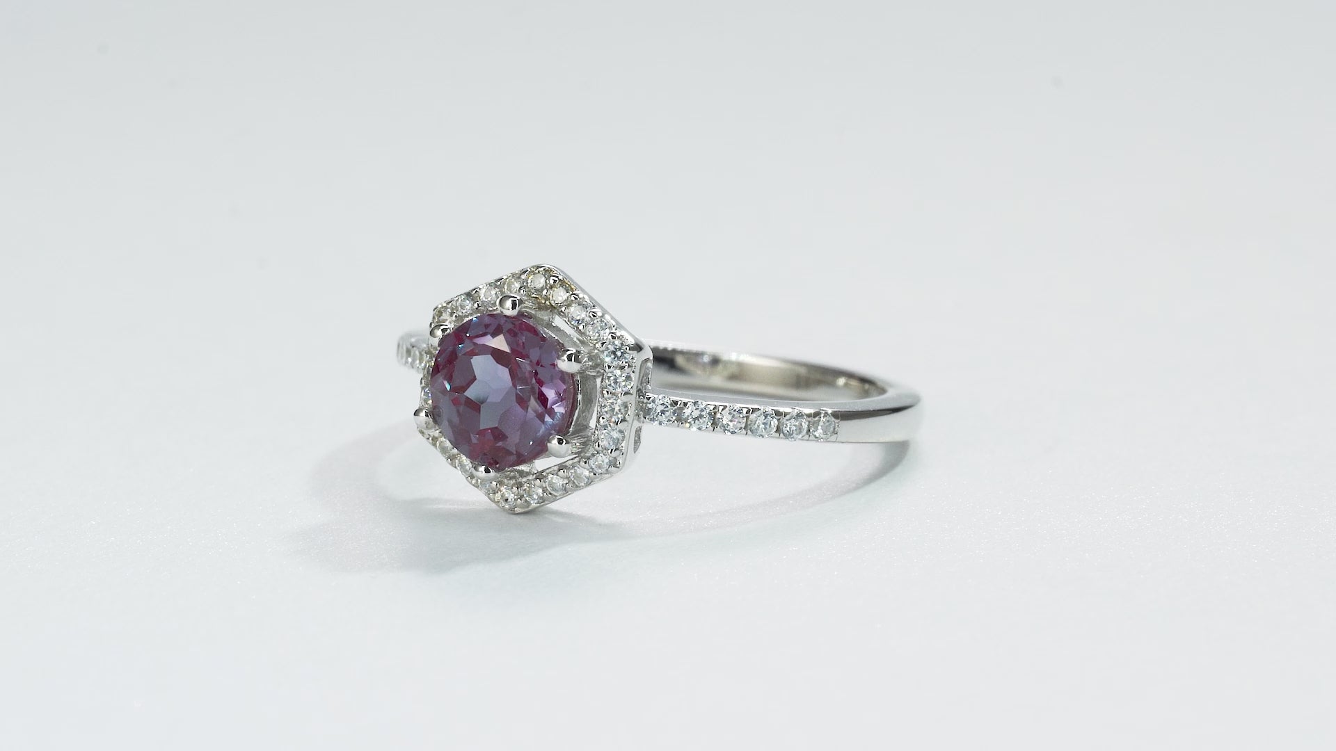 Eva Alexandrite Ring Sterling Silver