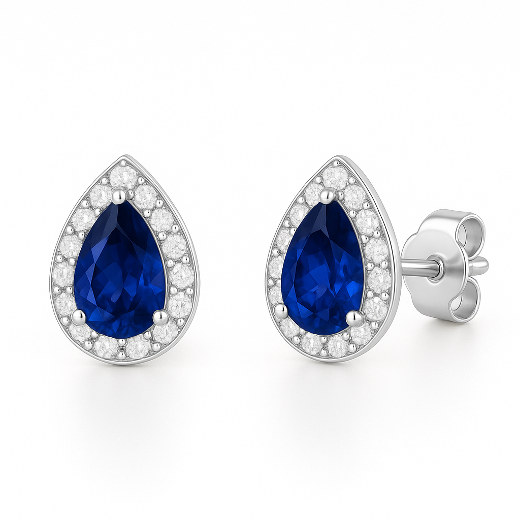 Ina Sapphire Earrings Gold