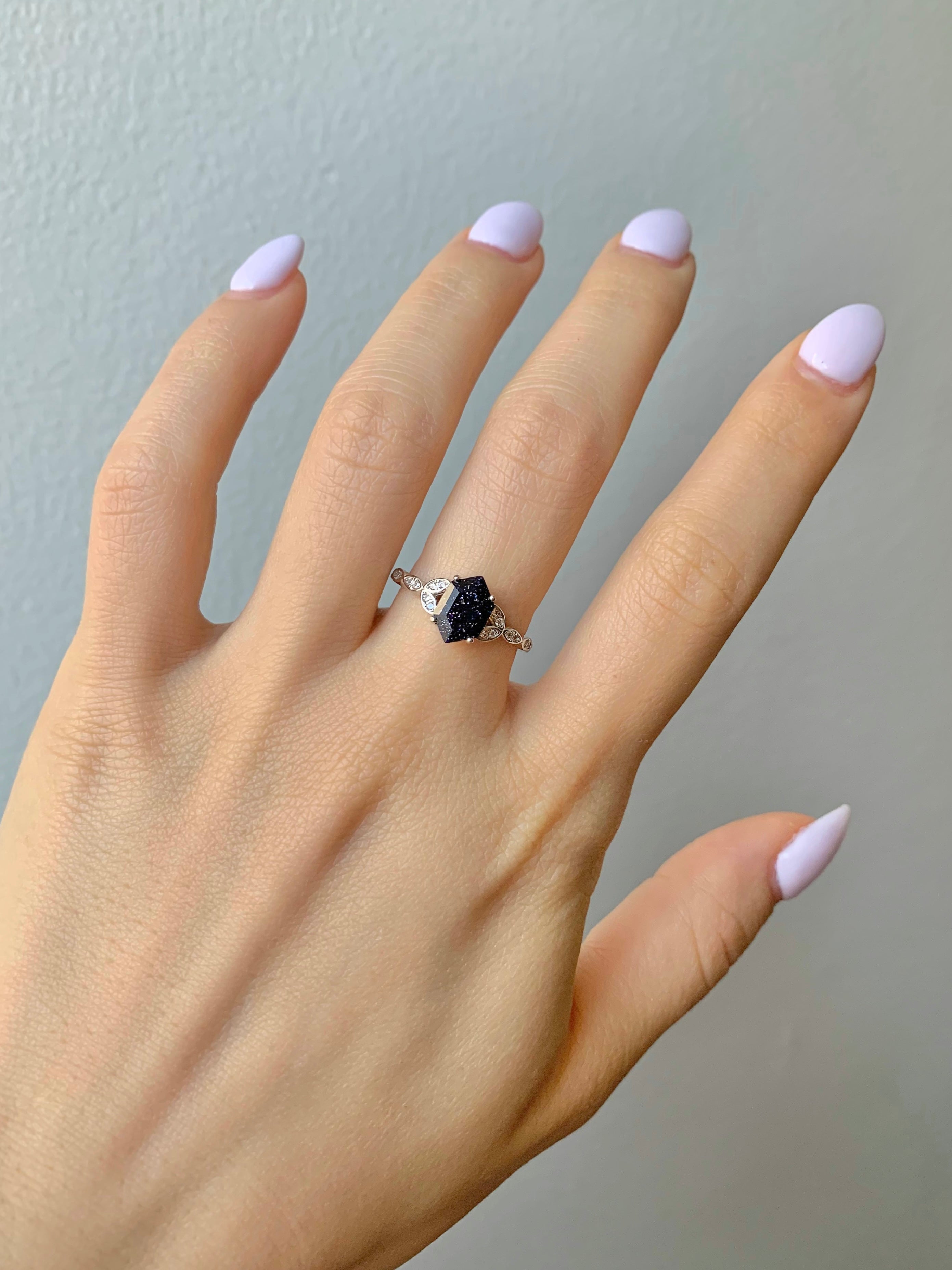 Gin Blue Sandstone Ring