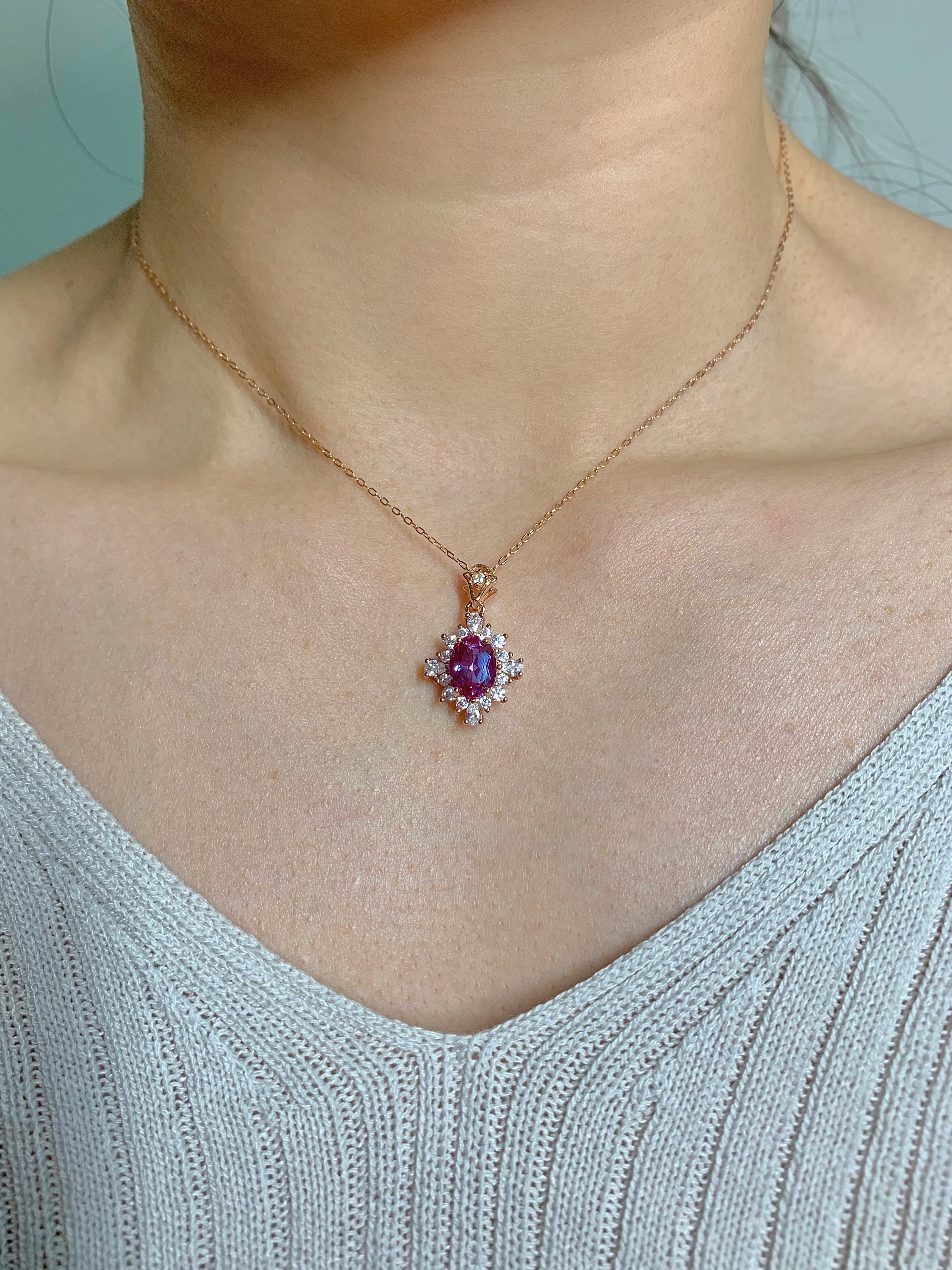 Phi Alexandrite Necklace
