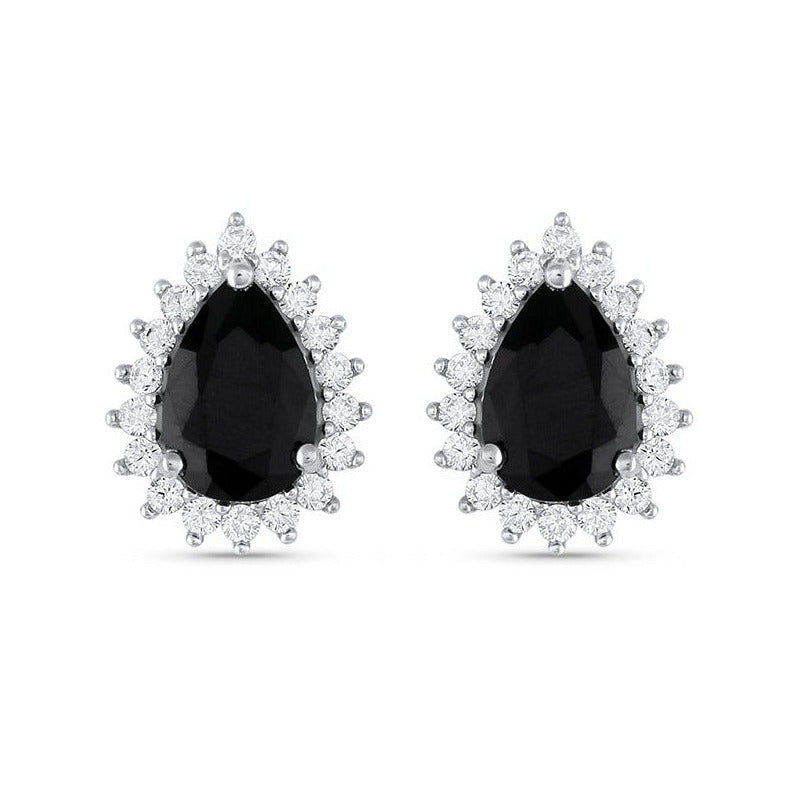 Ina Black Onyx Earrings Rose Gold
