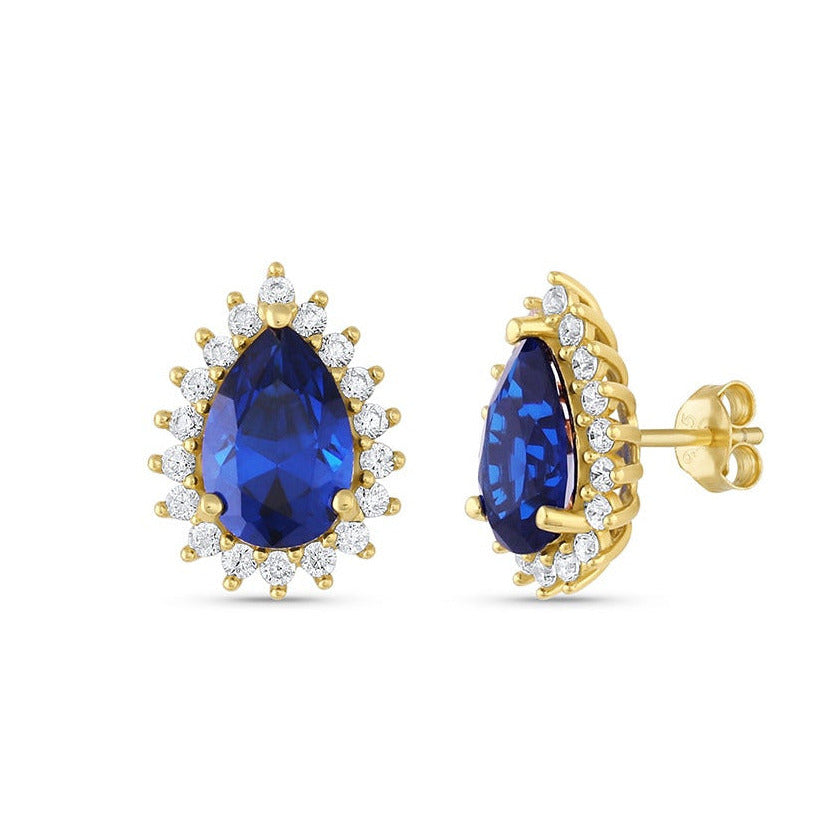 Ina Sapphire Earrings Gold