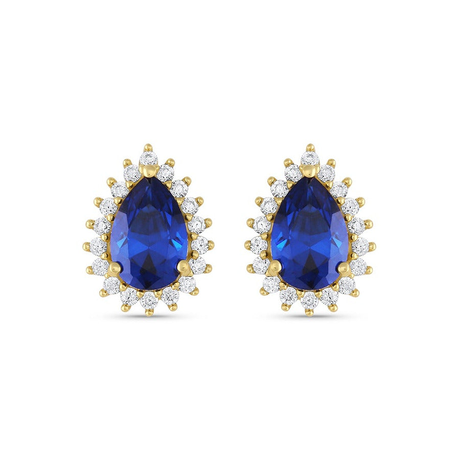 Ina Sapphire Earrings Gold