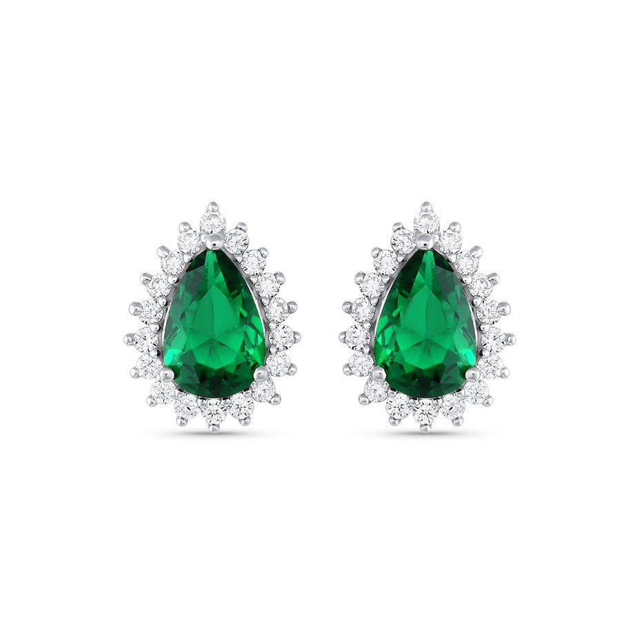 Ina Emerald Earrings Gold